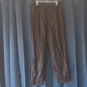 Medium black track pants/windbreakers